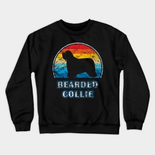 Bearded Collie Vintage Design Dog Crewneck Sweatshirt